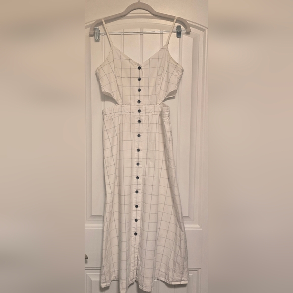 MADEWELL Windowpane Cutout Cami Mididress - Picture 4 of 12